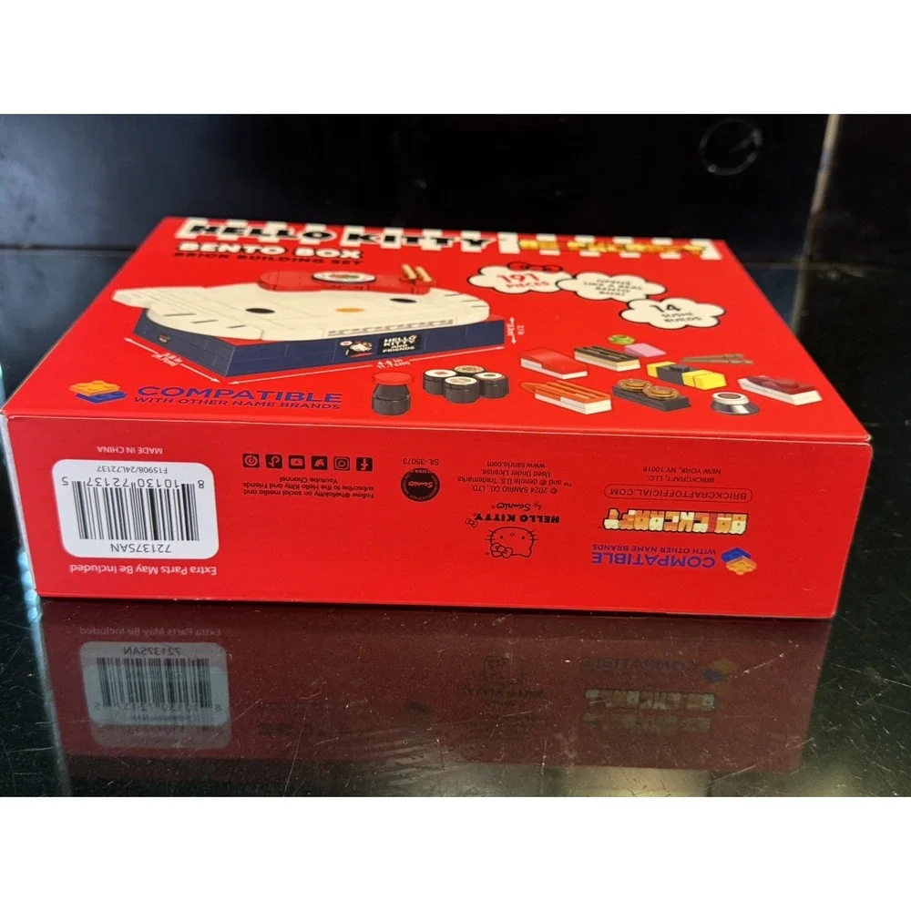 Brickcraft Hello Kitty Sushi Bento Box Building Set 191 Pieces New In Box